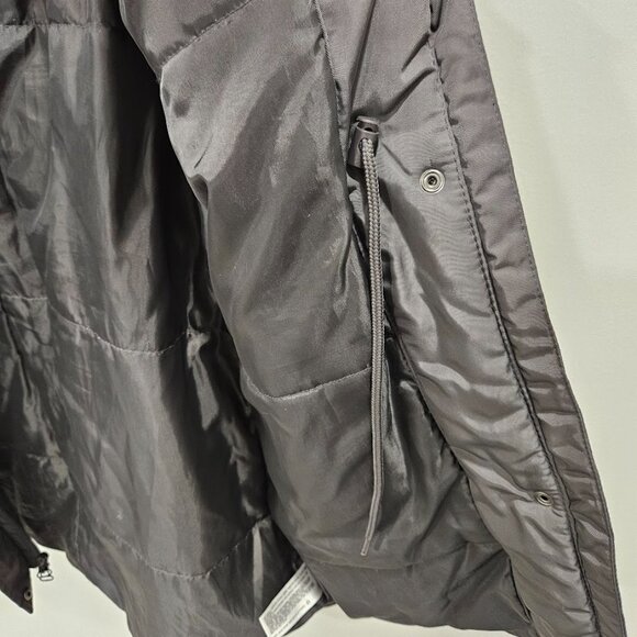 Universal Thread Grey Long Sleeve Faux Fur Hooded Parka Gray Coat Jacket Small - Picture 9 of 13